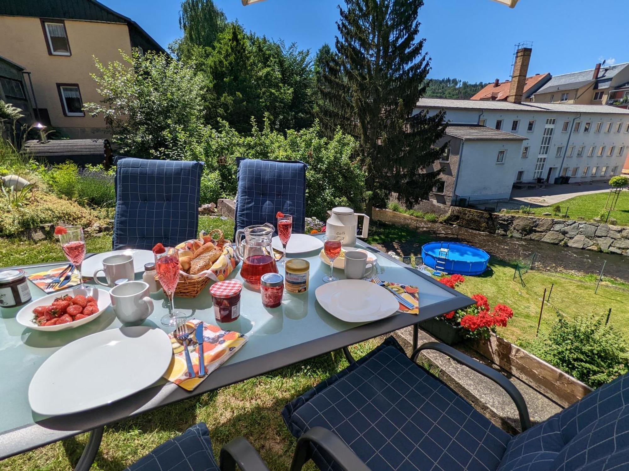 Ferienwohnung Zi2 - Urlaubsmagie - Whirlpool, Sauna Und Garten Sebnitz Exterior foto