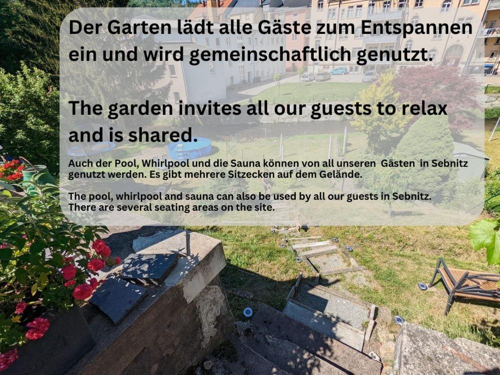 Ferienwohnung Zi2 - Urlaubsmagie - Whirlpool, Sauna Und Garten Sebnitz Exterior foto